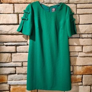 Vince Camuto Green Bow Sleeve Dress Size 6